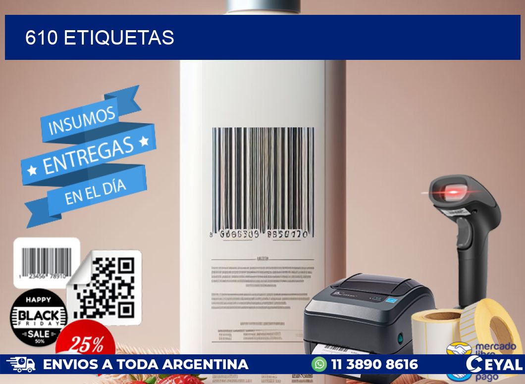 610 ETIQUETAS