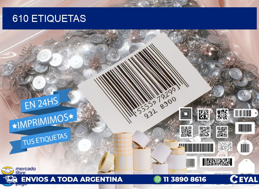 610 ETIQUETAS