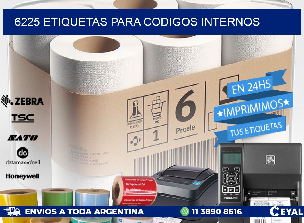 6225 ETIQUETAS PARA CODIGOS INTERNOS