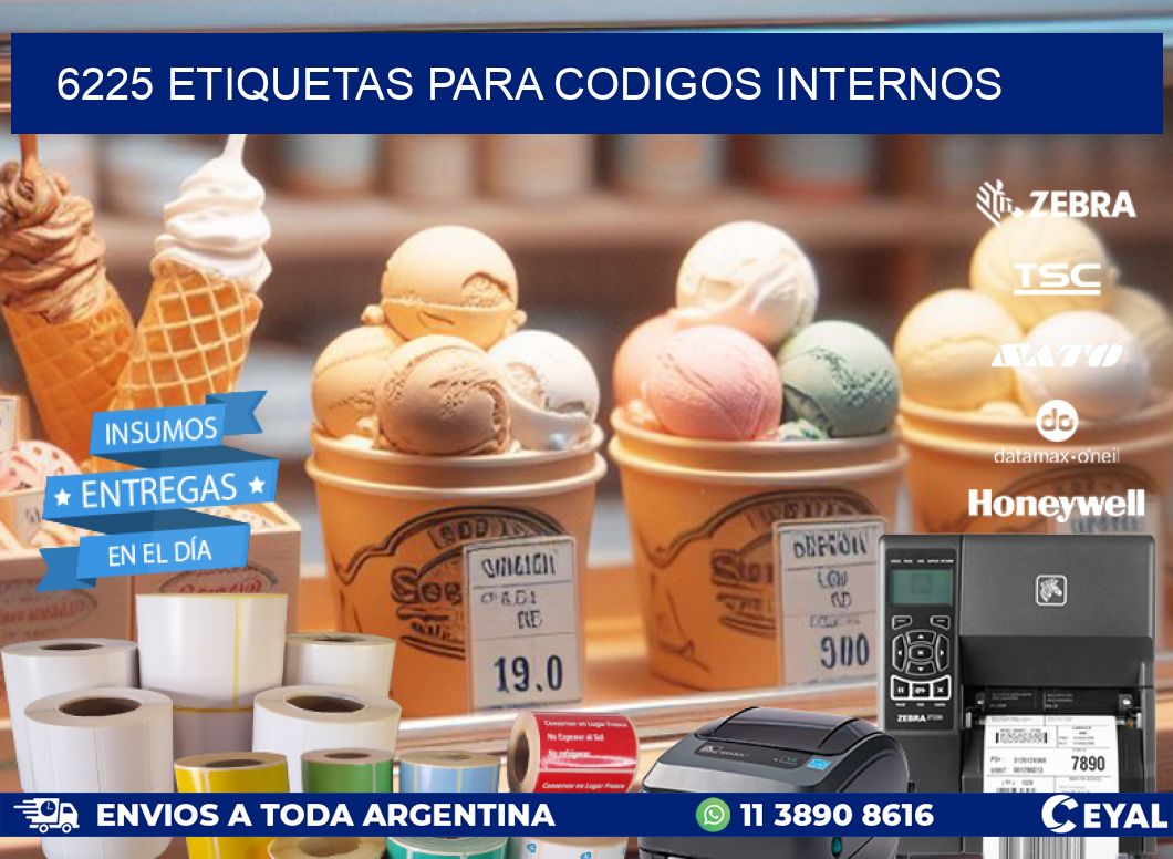 6225 ETIQUETAS PARA CODIGOS INTERNOS