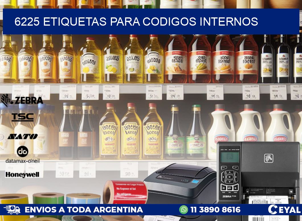 6225 ETIQUETAS PARA CODIGOS INTERNOS