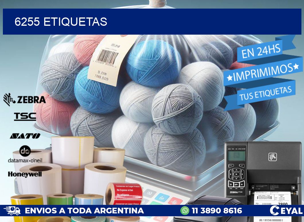 6255 ETIQUETAS