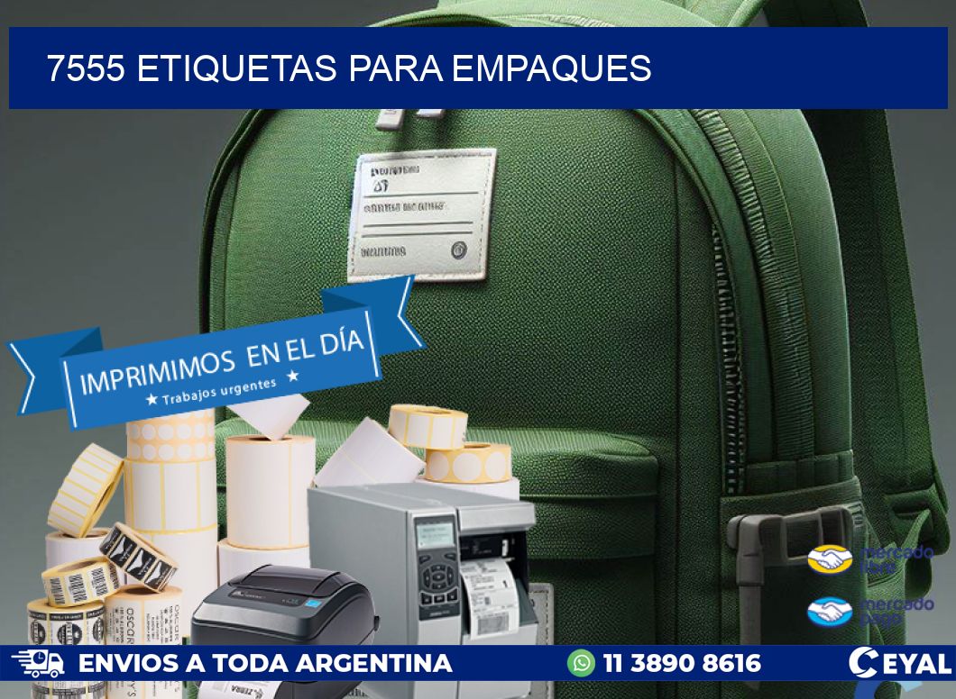 7555 ETIQUETAS PARA EMPAQUES