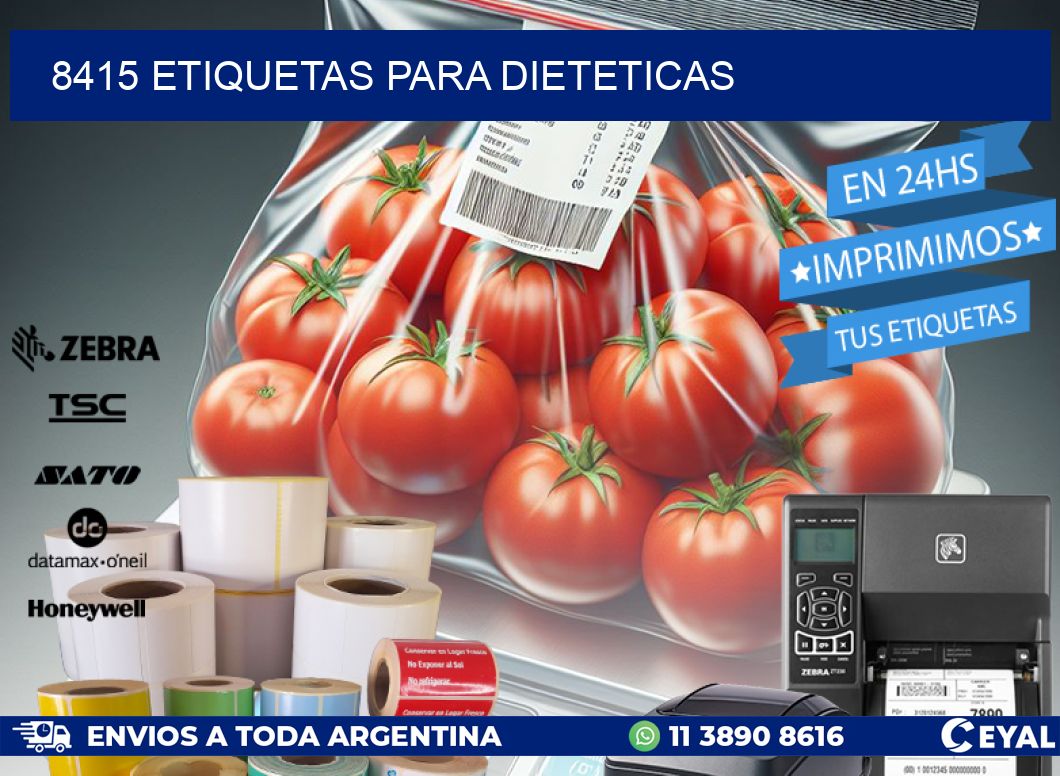 8415 ETIQUETAS PARA DIETETICAS