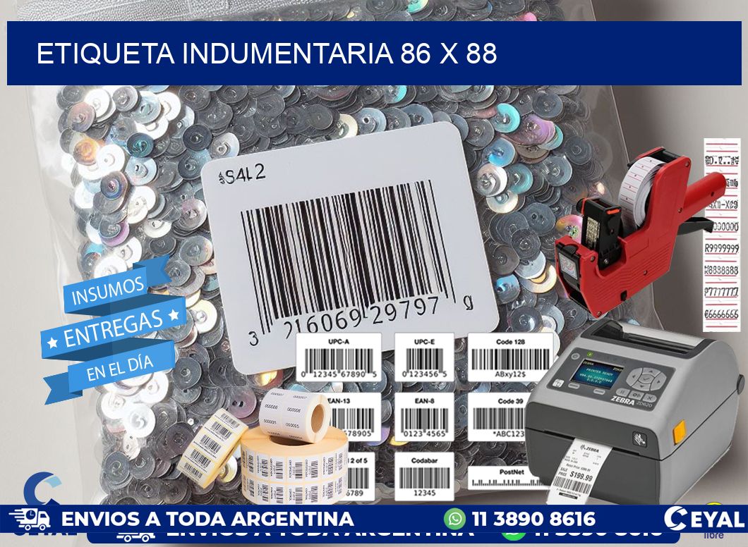 ETIQUETA INDUMENTARIA 86 x 88