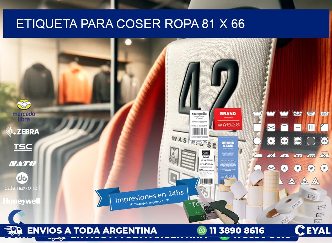 ETIQUETA PARA COSER ROPA 81 x 66