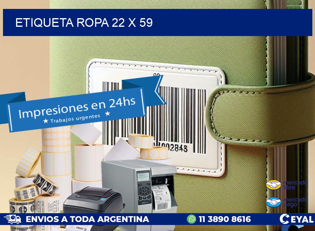 ETIQUETA ROPA 22 x 59