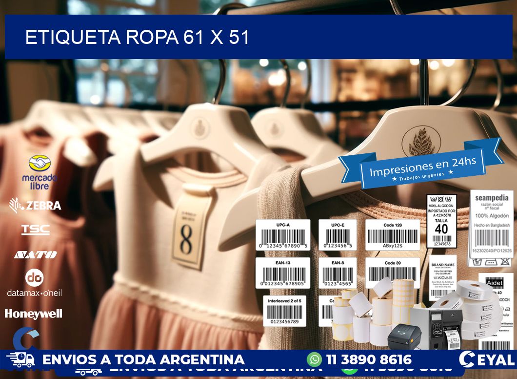 ETIQUETA ROPA 61 x 51