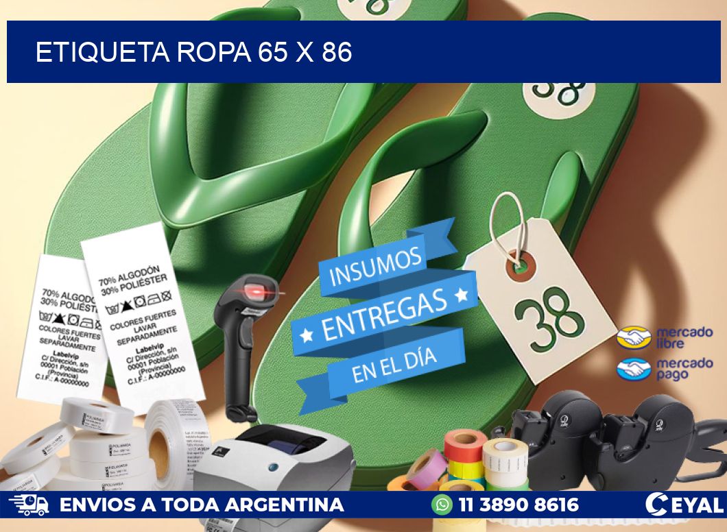 ETIQUETA ROPA 65 x 86