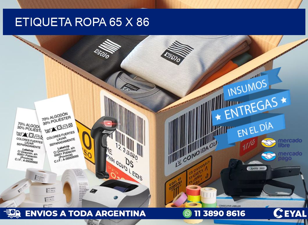 ETIQUETA ROPA 65 x 86