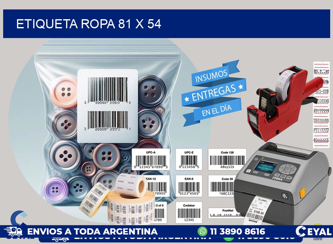 ETIQUETA ROPA 81 x 54