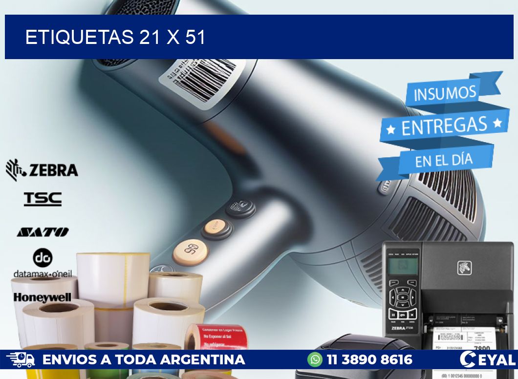 ETIQUETAS 21 x 51