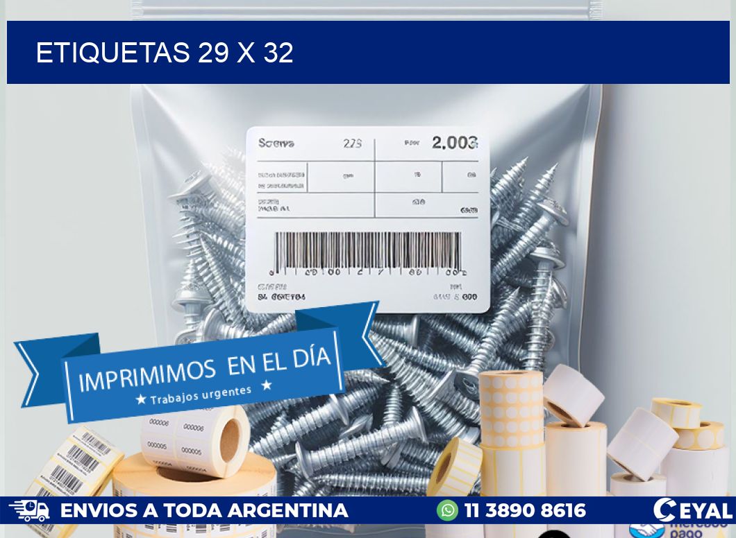 ETIQUETAS 29 x 32