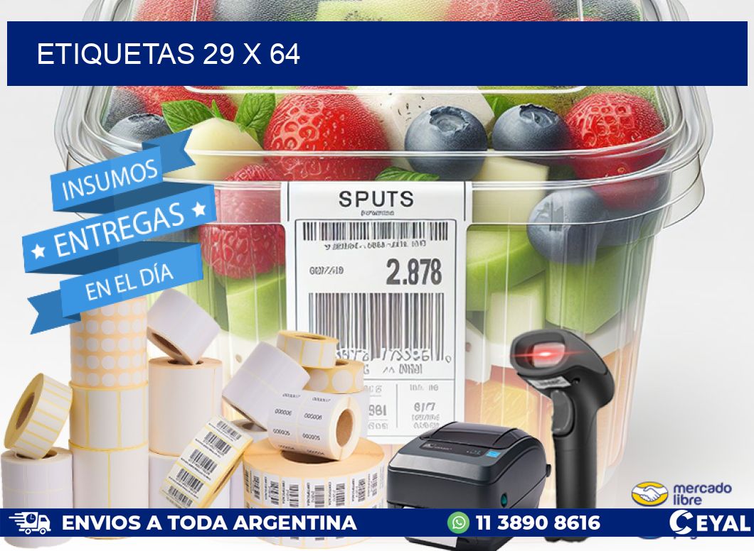 ETIQUETAS 29 x 64