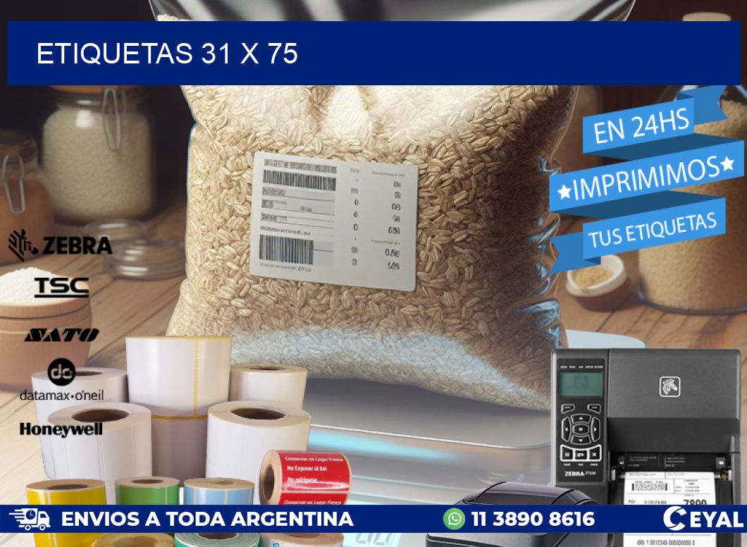 ETIQUETAS 31 x 75
