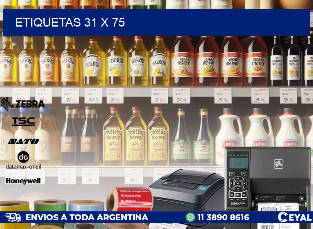 ETIQUETAS 31 x 75