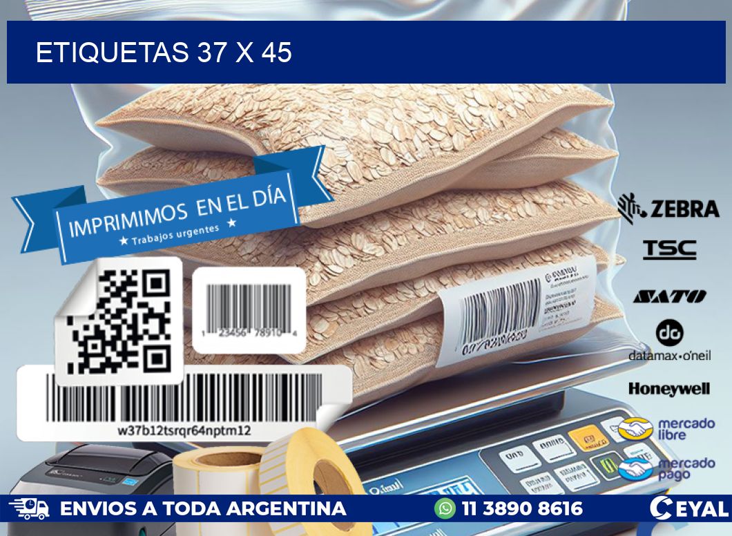 ETIQUETAS 37 x 45