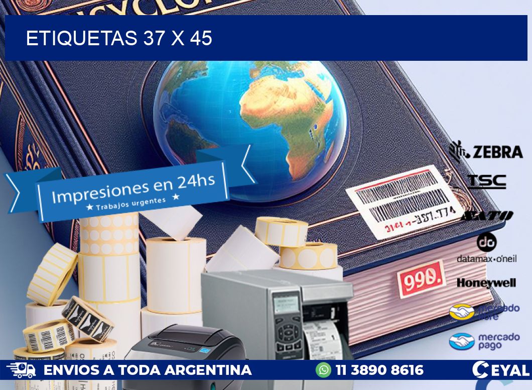 ETIQUETAS 37 x 45
