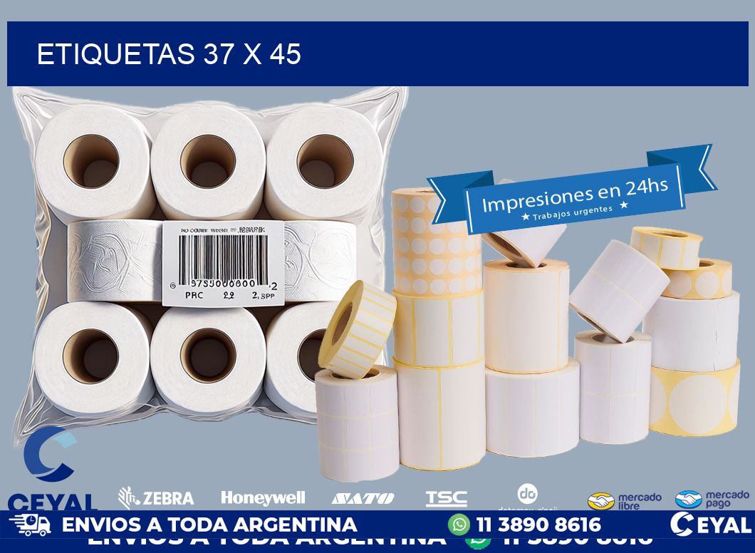 ETIQUETAS 37 x 45