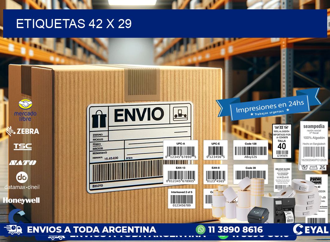 ETIQUETAS 42 x 29