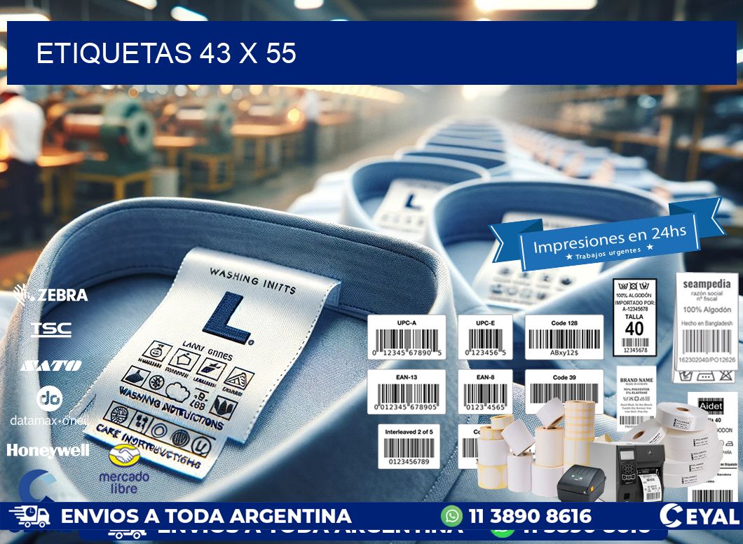 ETIQUETAS 43 x 55