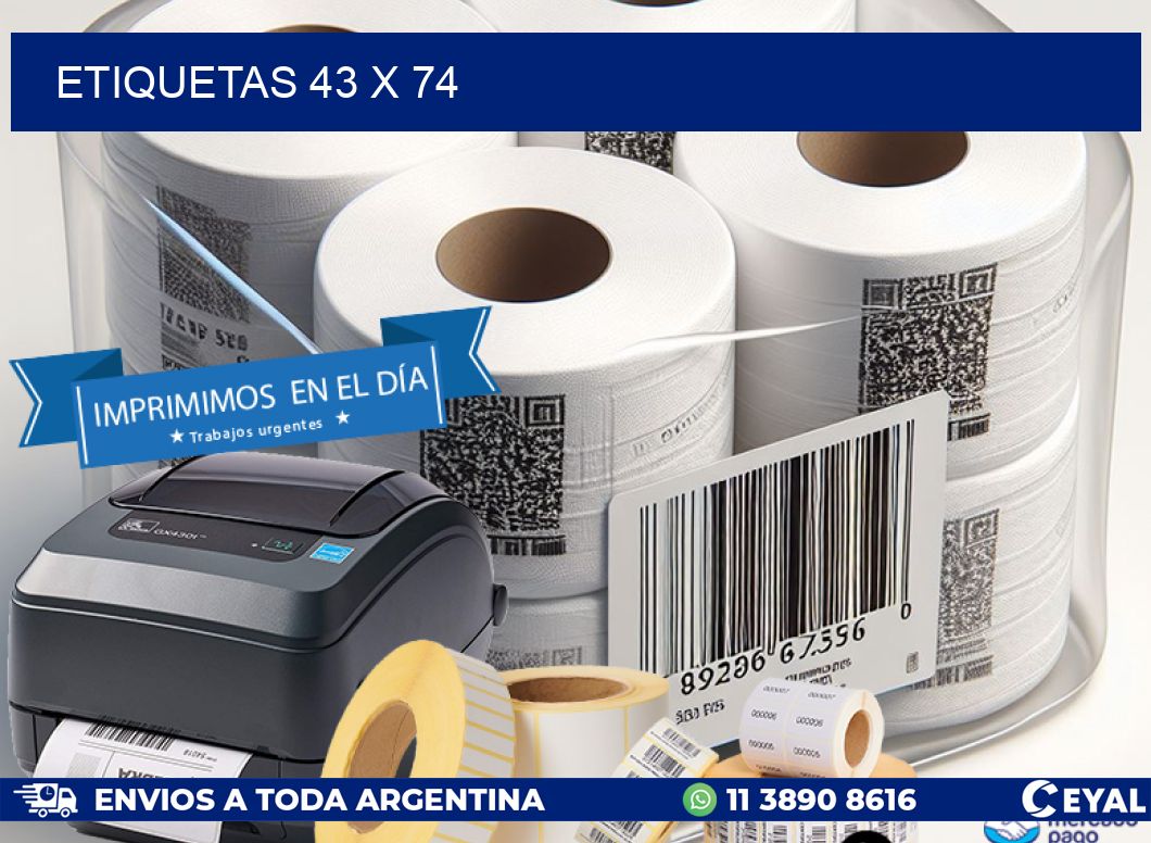 ETIQUETAS 43 x 74
