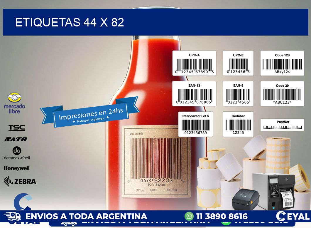 ETIQUETAS 44 x 82
