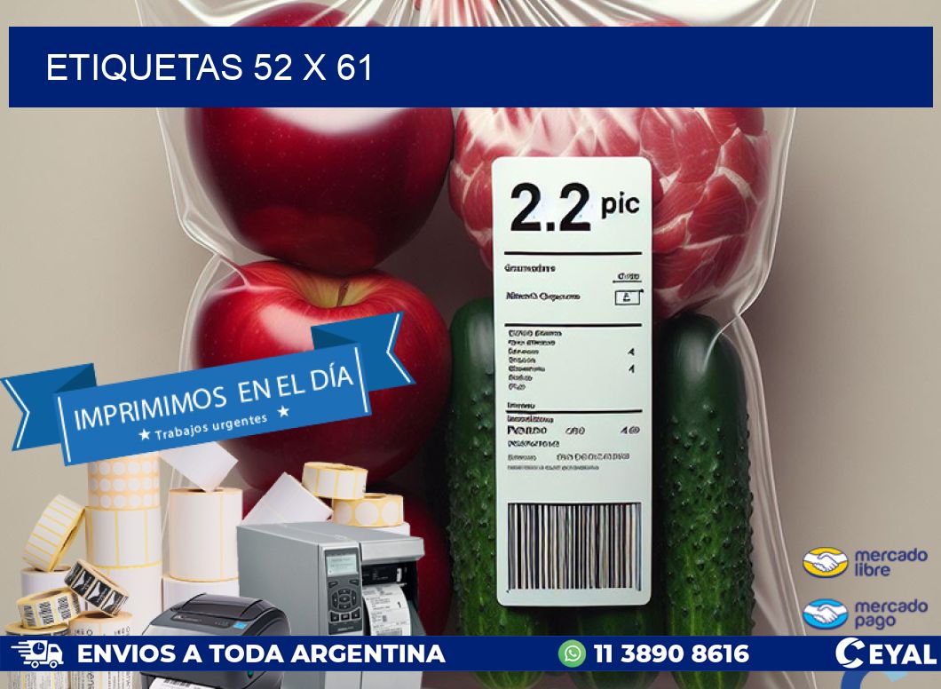 ETIQUETAS 52 x 61