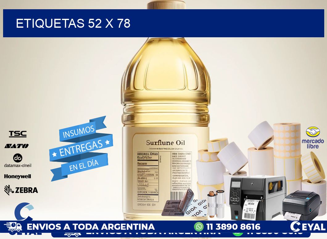 ETIQUETAS 52 x 78