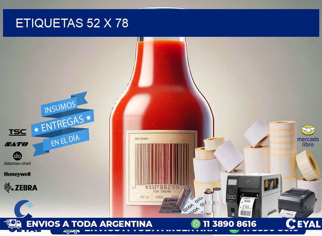 ETIQUETAS 52 x 78