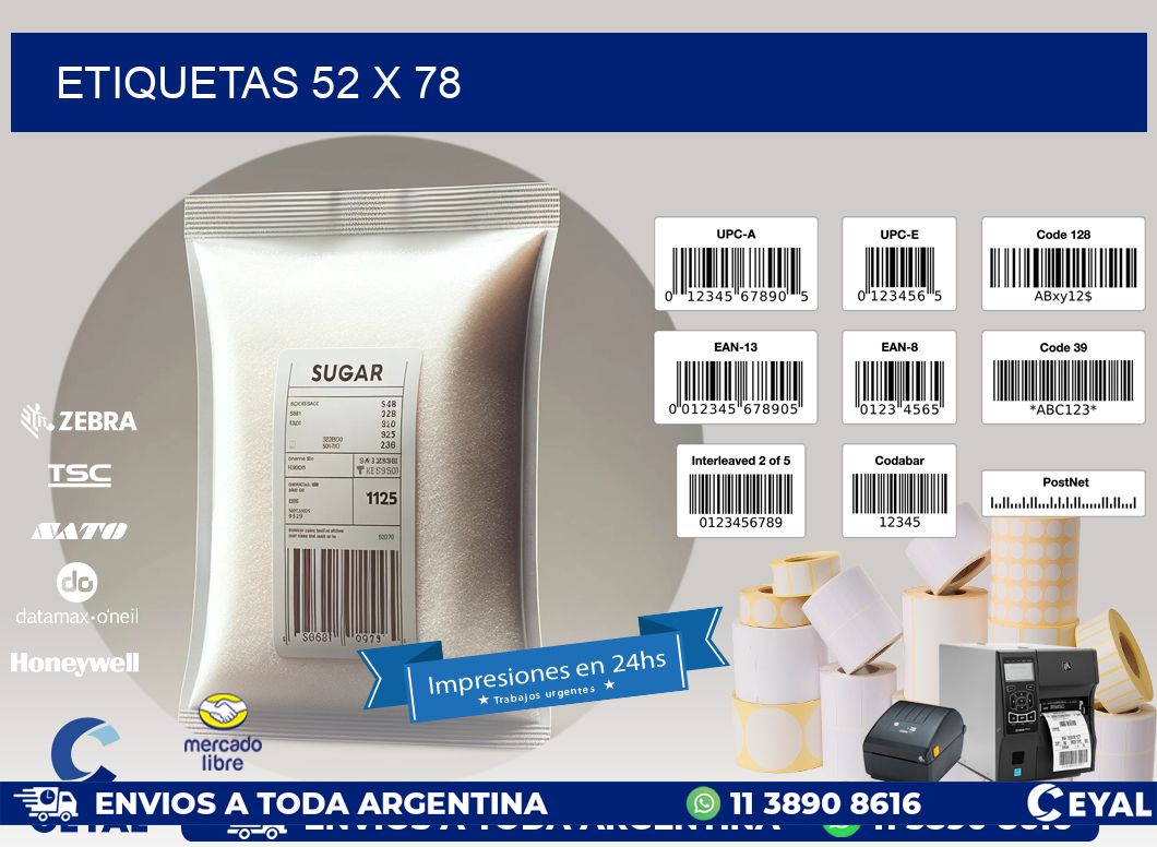 ETIQUETAS 52 x 78