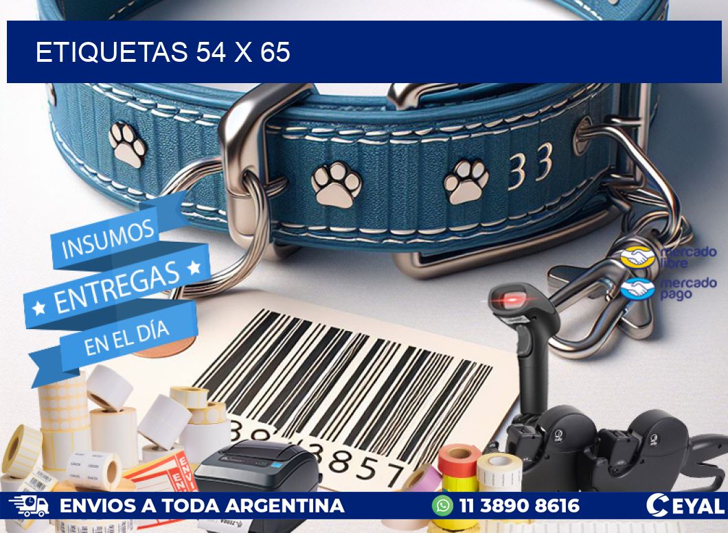ETIQUETAS 54 x 65