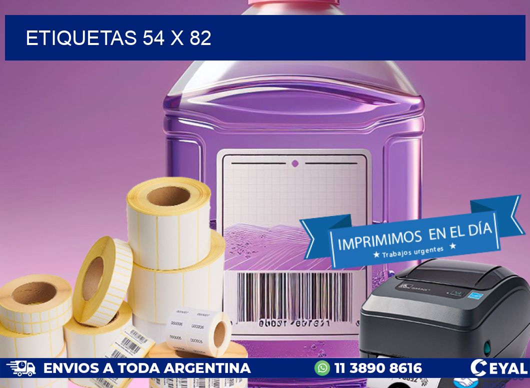 ETIQUETAS 54 x 82
