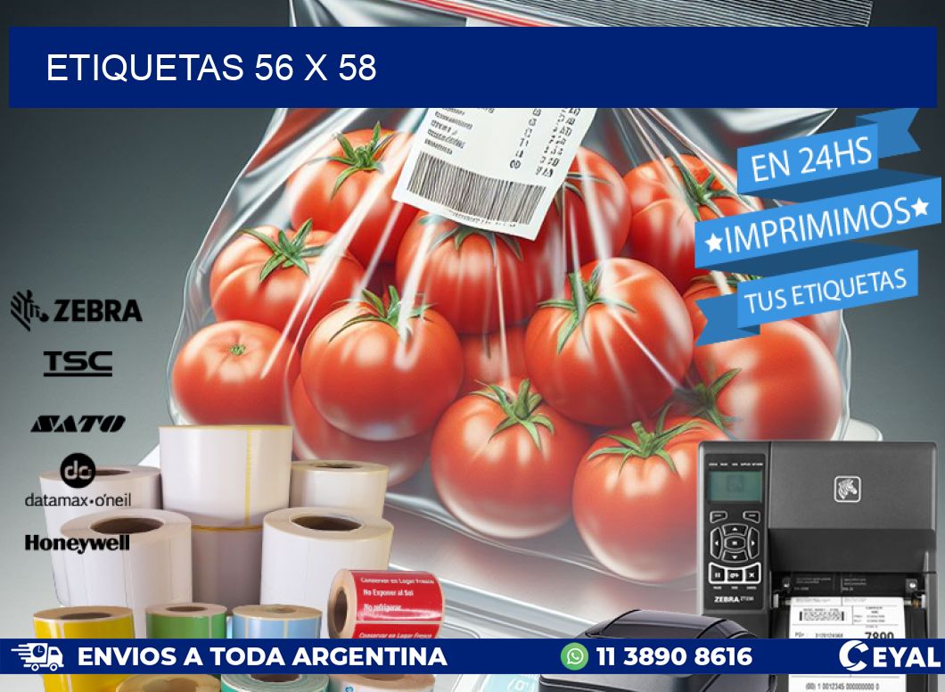 ETIQUETAS 56 x 58