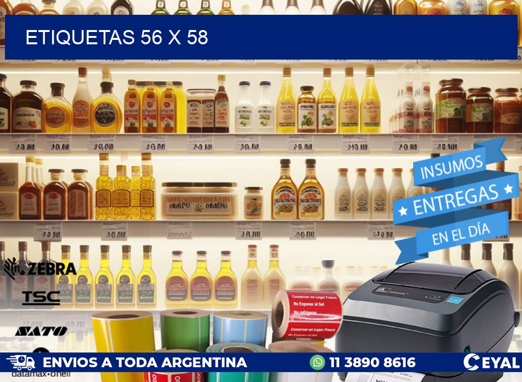 ETIQUETAS 56 x 58