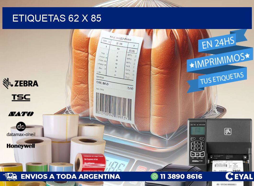 ETIQUETAS 62 x 85
