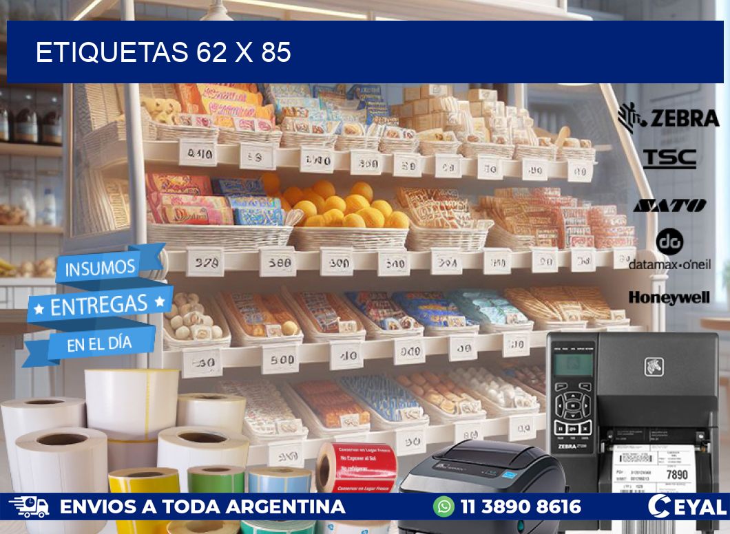 ETIQUETAS 62 x 85