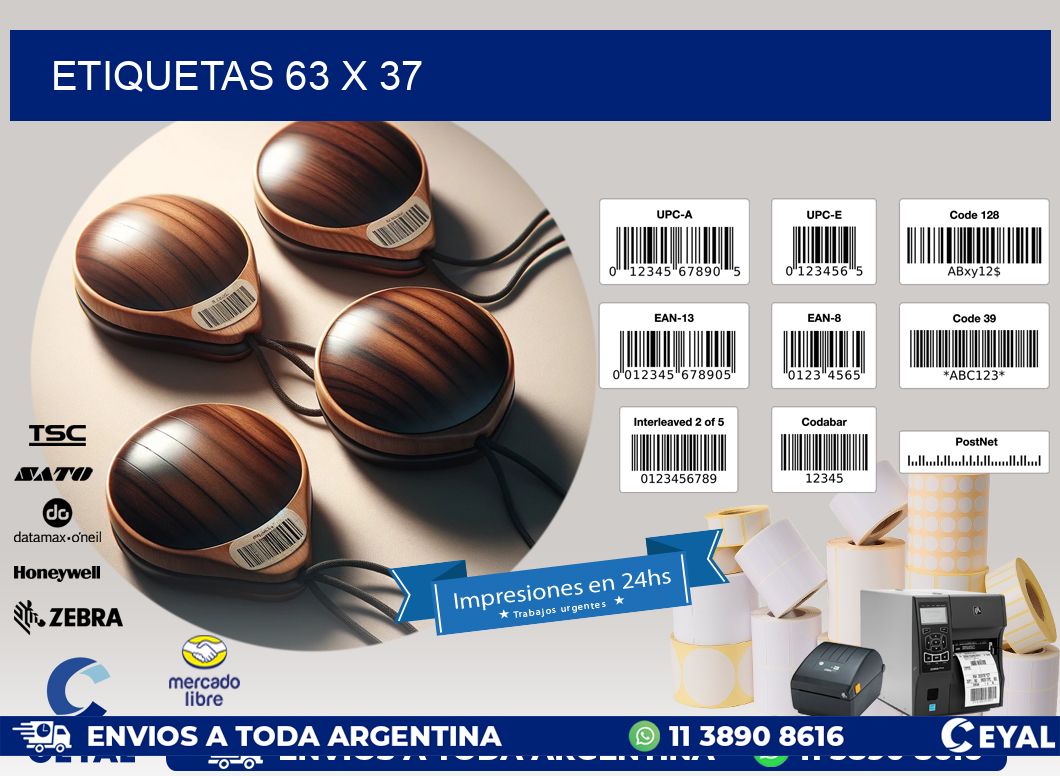 ETIQUETAS 63 x 37