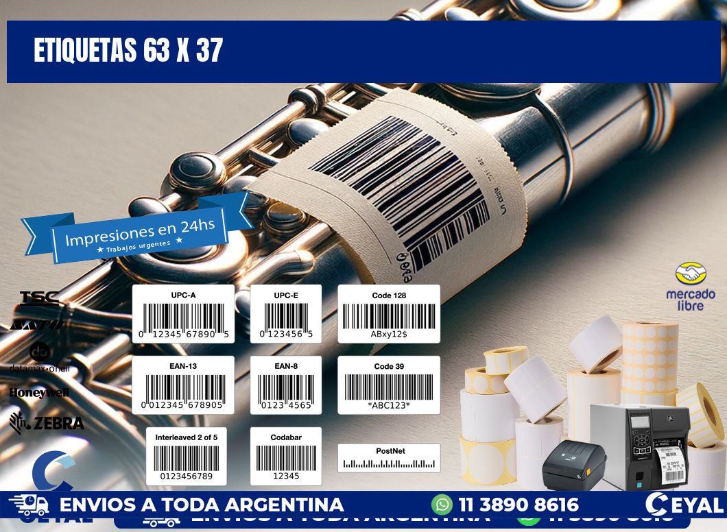 ETIQUETAS 63 x 37