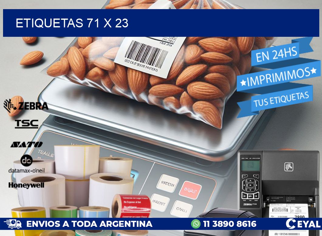 ETIQUETAS 71 x 23