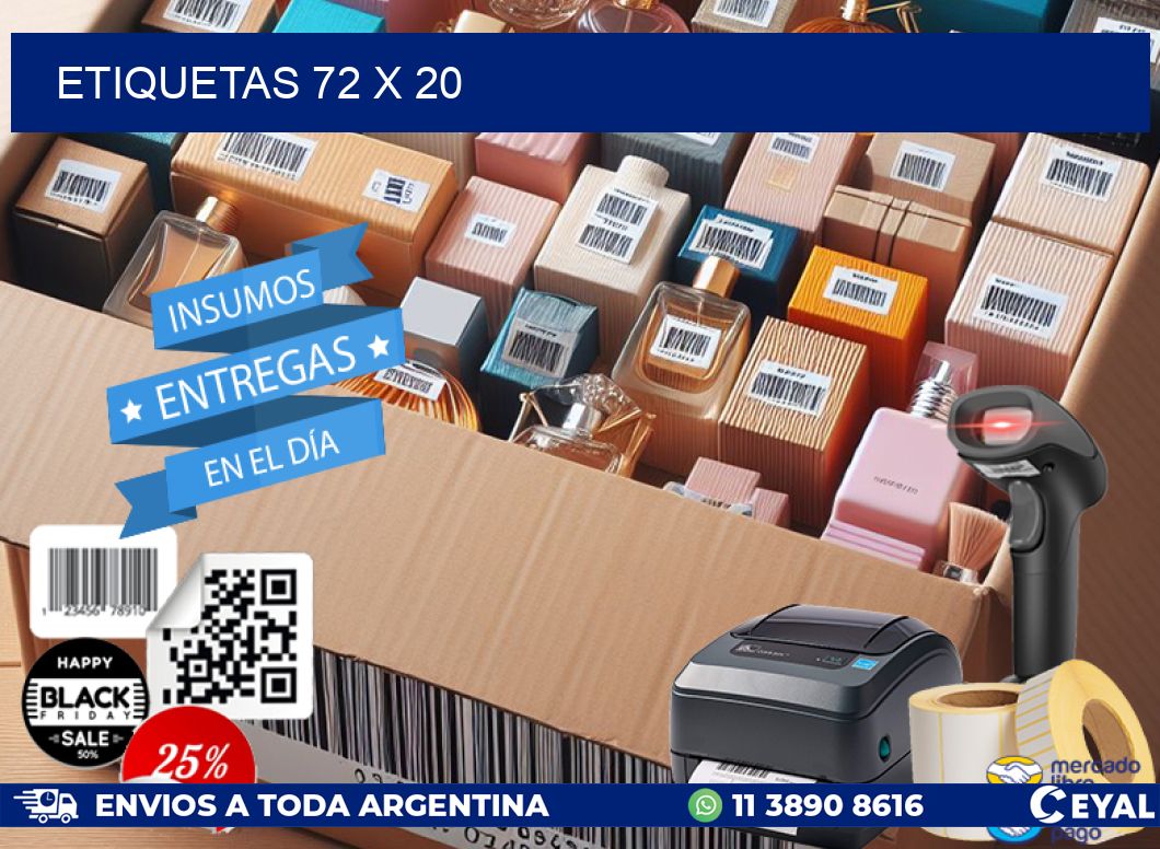 ETIQUETAS 72 x 20