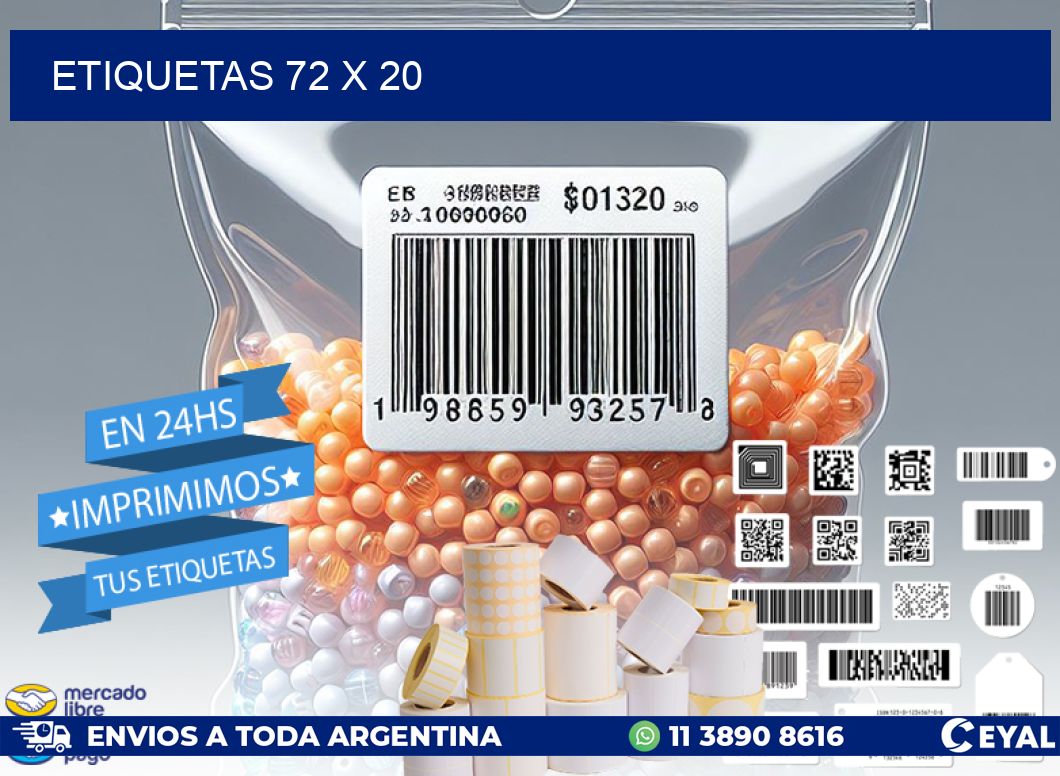 ETIQUETAS 72 x 20