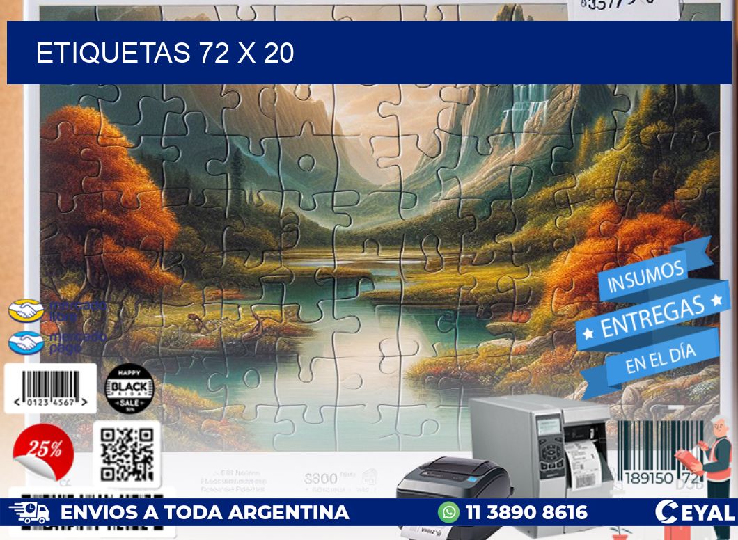 ETIQUETAS 72 x 20