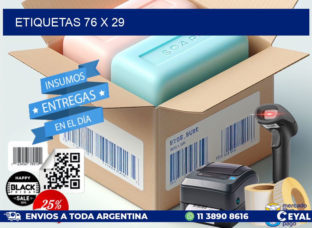 ETIQUETAS 76 x 29