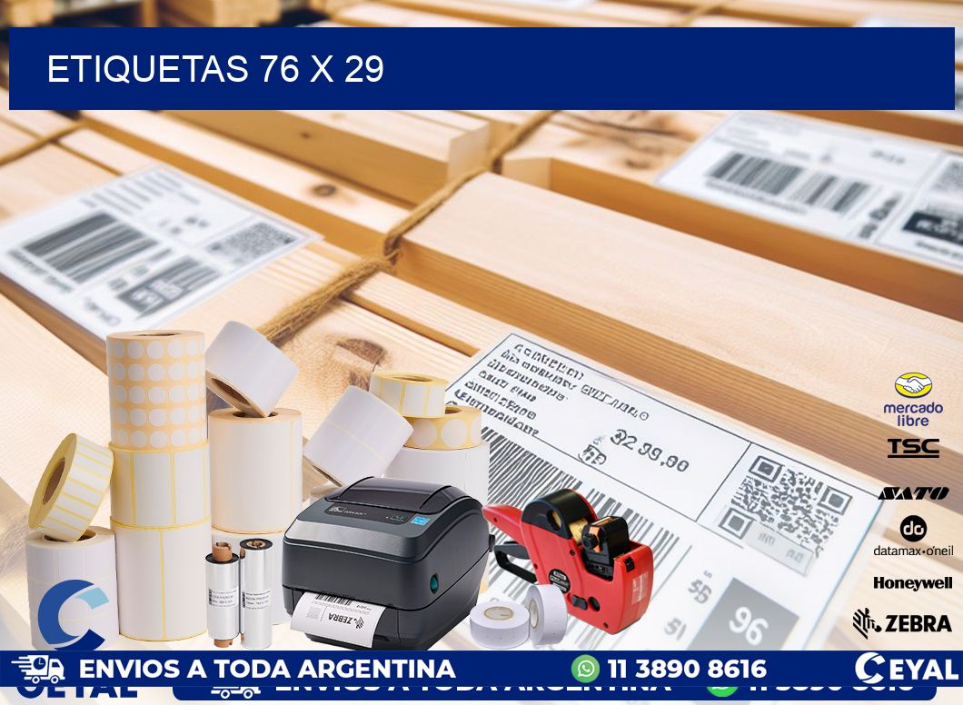 ETIQUETAS 76 x 29