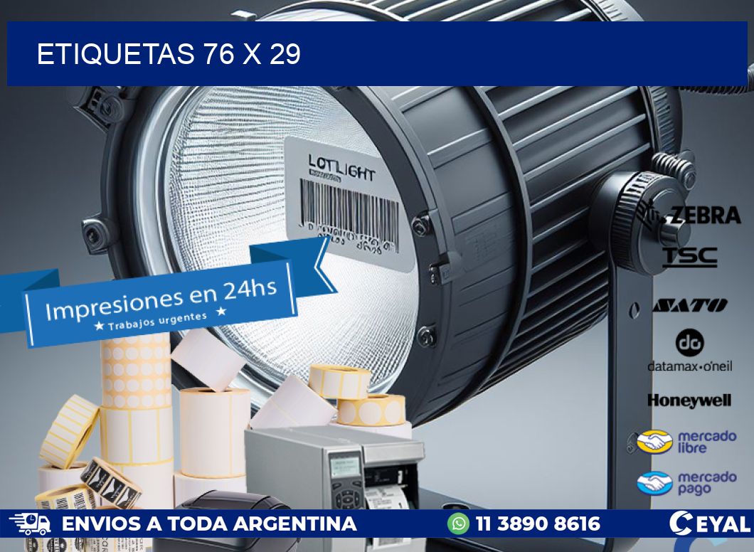 ETIQUETAS 76 x 29