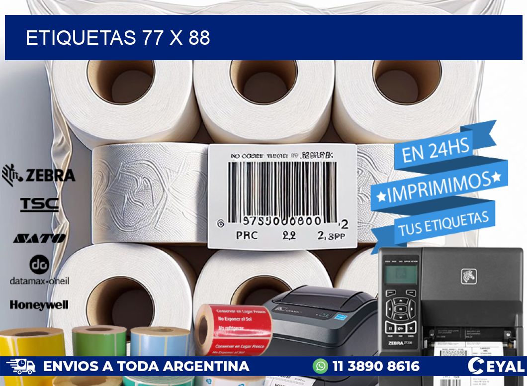 ETIQUETAS 77 x 88