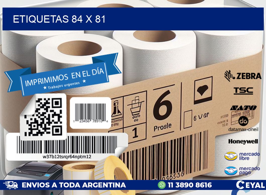 ETIQUETAS 84 x 81