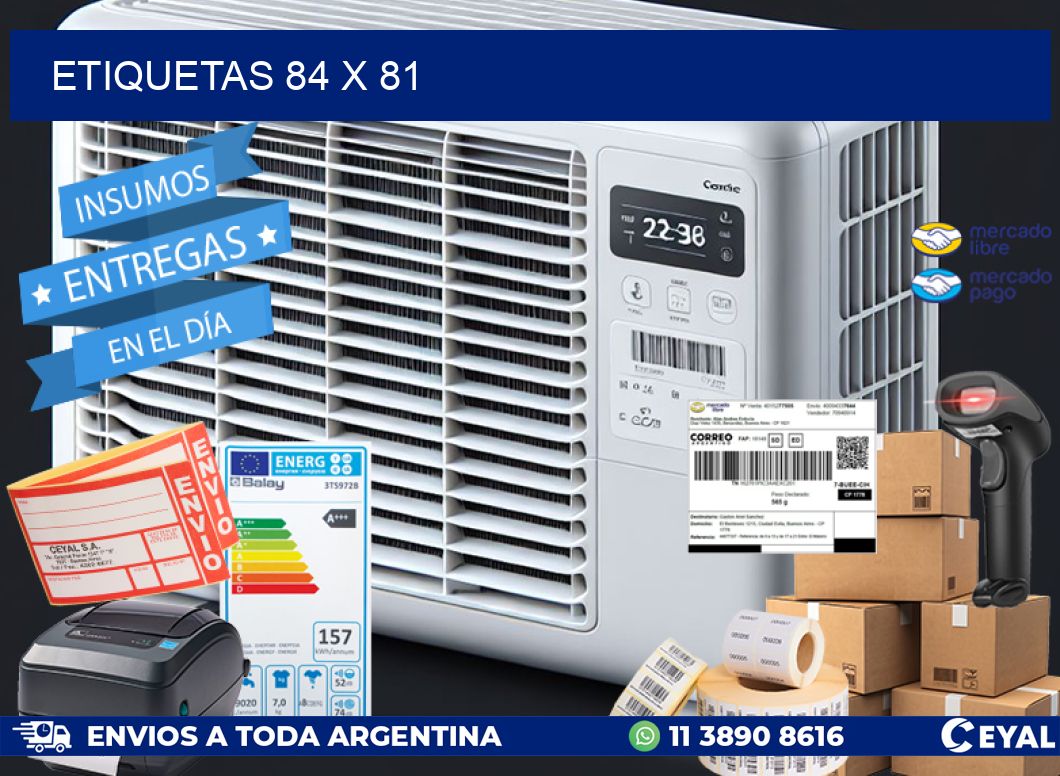 ETIQUETAS 84 x 81