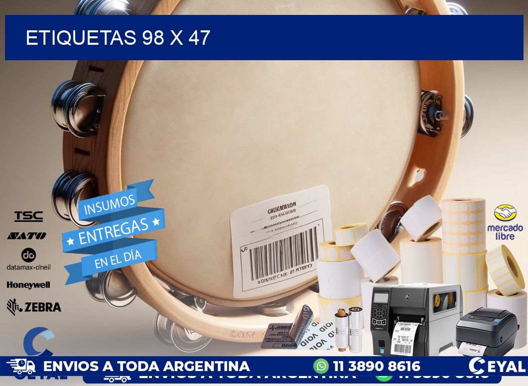 ETIQUETAS 98 x 47